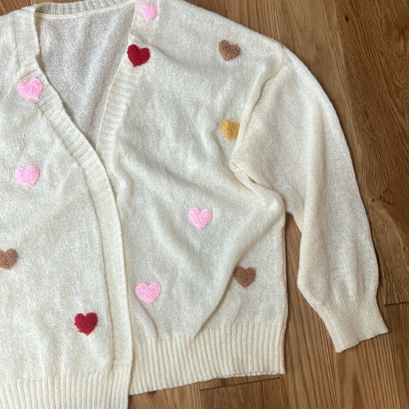 heart patch cardigan size XL - Picture 3 of 3